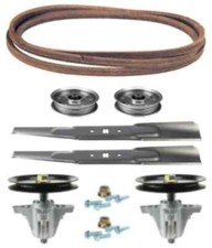 Sears Craftsman LT2000 46" Mower Deck Parts Spindles Blades Belt Idler Pulleys