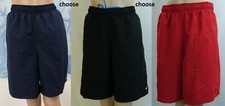 genuine NIKE black,red or navy w contrast stitch swim board shorts,men's M or L