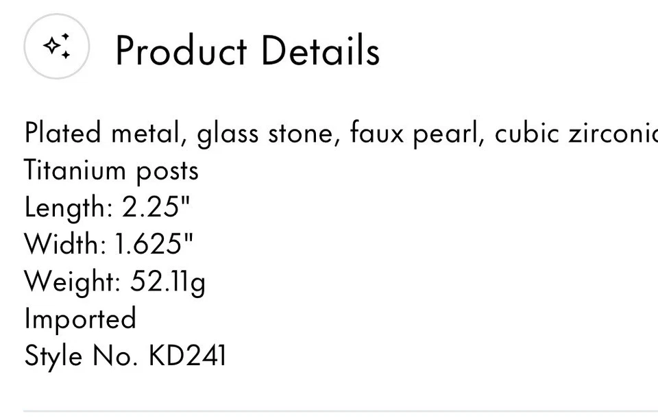 Pendientes Kate Spade Sea Siren KD241 imitación perla azul nuevos Foto 3 de 3
