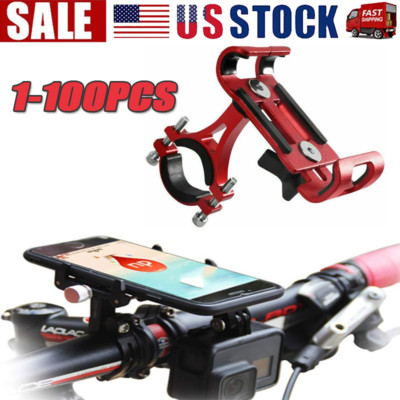 360° Aluminum Motorcycle Bike Bicycle GPS Cell Phone Holder Handlebar Mount LOT