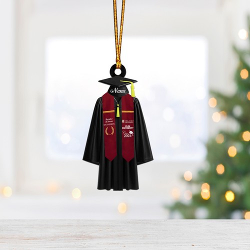 Personalized Graduation Ornament, 2024 College Graduation Ornament - Picture 2 of 2