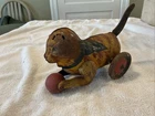 1930s MARX Tin Litho WIND UP TOY CAT PLAYING With BALL