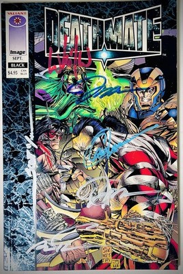 DEATHMATE Black Amazing Signature Lineup Lee Silvestri Capullo 1st App Gen 13 NM