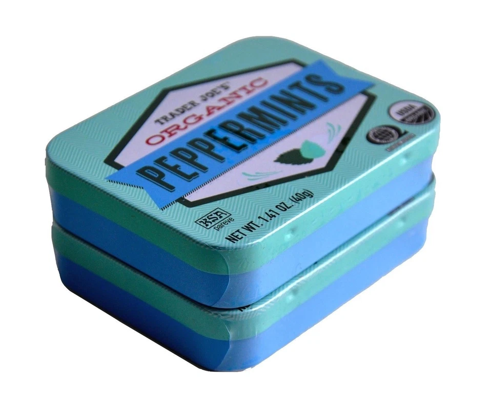 Paquete de 2 menta orgánica Trader Joe's vegana sin gluten 1,41 onzas Foto 4 de 4