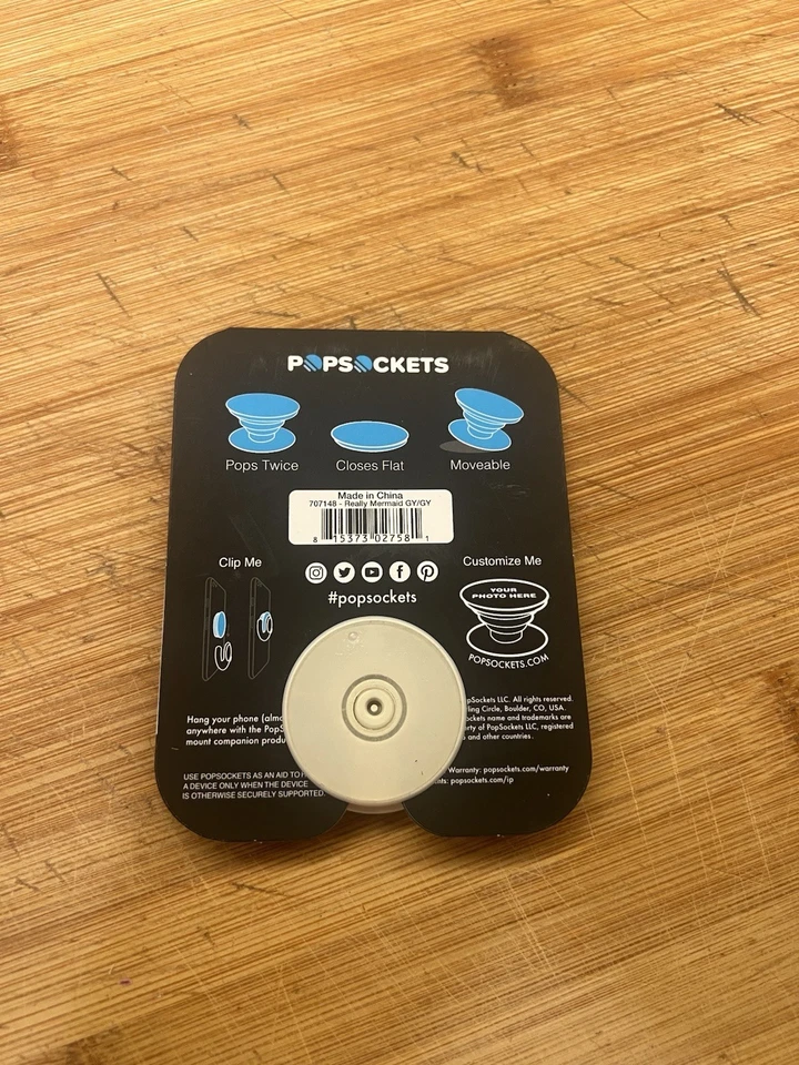 Authentic PopSockets Really Mermaid Scales PopSocket Pop Socket Phone Holder - Image 2 of 2