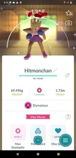 ✨ Shiny Hitmonchan Dynamax ✨ P T C - 80k stardust -  Description