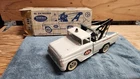 Tonka Vintage AA Wrecker Tow Truck Pressed Steel White With Original Box