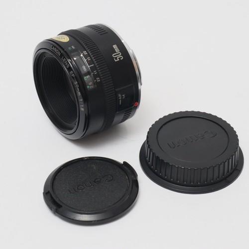 Canon 50mm F/1.8 EF Mount Prime Lens w/ Caps - Fully Tested & Working - USA - Picture 2 of 13
