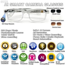 Meetings AI smart glasses with camera and bluetooth and glasses and glasses case