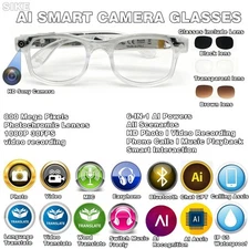 Meetings AI smart glasses with camera and bluetooth and glasses and glasses case