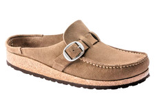 Birkenstock BUCKLEY Suede Clog GRAY TAUPE Narrow US 8 - 8.5 EU 39 NEW NIB