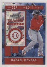 2020 Panini Chronicles Contenders Optic Blue Ice Prizm 6/99 Rafael Devers o7m