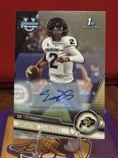 2023 Topps Bowman Chrome Shedeur Sanders Autograph #16 Colorado Buffaloes Footb…
