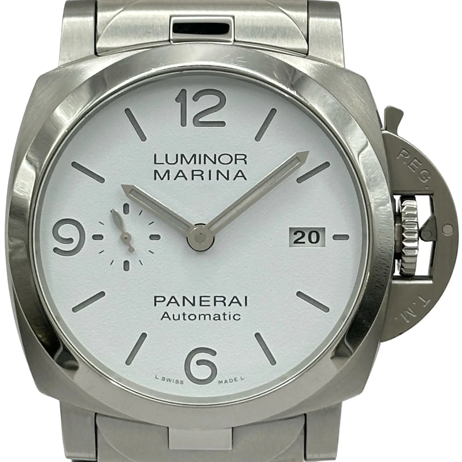 Panerai — PANERAI Luminor PAM01564 44mm SS White Dial Automatic Date Watch 2024 #OKW1879