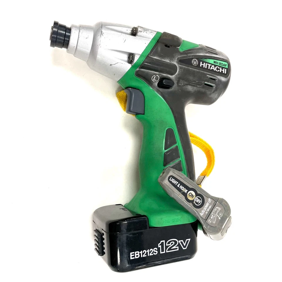 Hitachi WH10DFL2 12V Cordless 1/4" Impact Driver Kit with 2 Batt, Charger & Case - Image 2 of 4