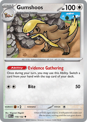 Gumshoos 110/132 - Mega Evolution - Normal [001-333]