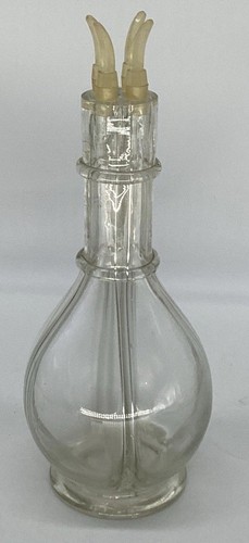 Decantador de licor francés vintage años 60 4 cámaras original Tapones Lucite Fait - Imagen 6 de 11