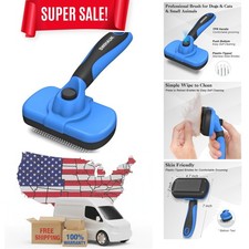 Self Cleaning Slicker Brush - Skin Friendly Deshedding Grooming Tool for Dogs...