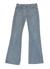 Joe’s Jeans Womens Corduroy Low Rise Flare Leg Pants Light Blue Stretchy Sz 27