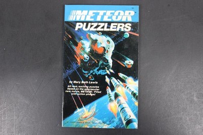 Meteor Puzzlers Mary Beth Lewis 1979 Movie Tie-in Crosswords Sci-Fi Grosset VG