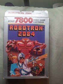 Atari 7800 ROBOTRON 2084 - CIB / Complete - Nice condition - Tested & works!