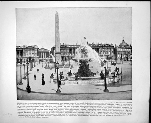 Old Place De La Concorde Paris Fountain Horses London Bridge C1893 112RG 19th