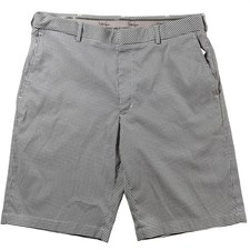 Walter Hagen Golf Shorts Mens 36 Gingham Pattern Black White Performance Stretch