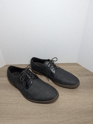 J Ferrar Marcus Dark Grey Mens Shoes 9M Oxford s Casual Dress Office Work