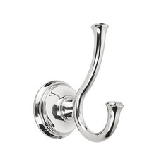 Towel Hook Bathroom-2 Pack Polished Nickel PVD-Nickel Double Robe/Towel Hook...