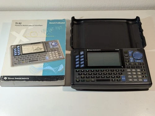 Calculatrice scientifique Texas Instruments Tl-92 avec son manuel