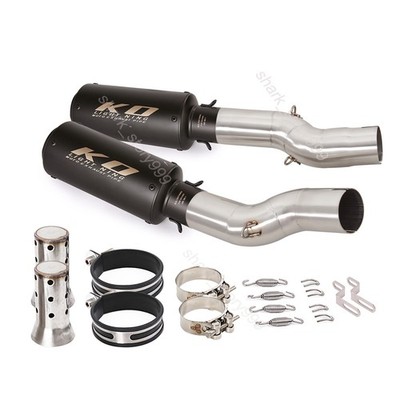 For Suzuki Hayabusa GSX1300R 2021-2025 Mid Exhaust Link Pipe 51mm Muffler Tips