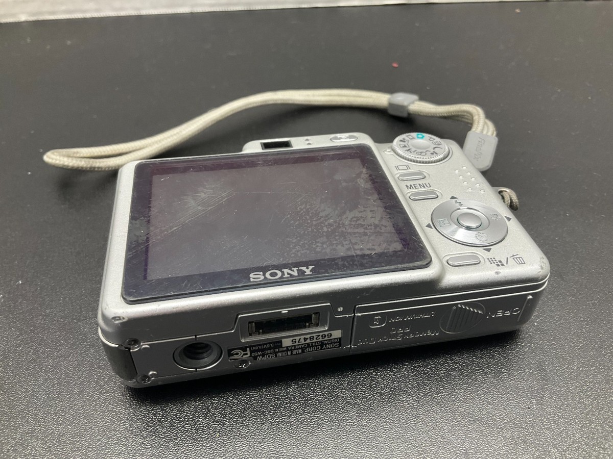 Sony Cyber-shot DSC-W50 6.0MP Digital Camera - Silver for sale