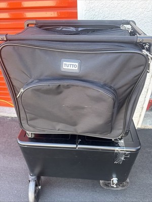 Tutto The Healthy Luggage Carry-On Black Collapsible Rolling & Handle 20-12-18