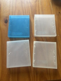 4 NES Clamshell Case Lot- Used Rental Store Cases Nintendo See Photos