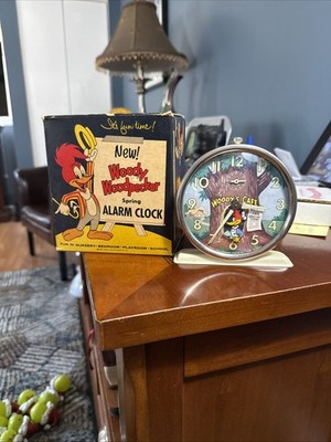 1959 Woody Woodpecker Animated Glow in Dark Clock Woody's Cafe Walter Lantz Work