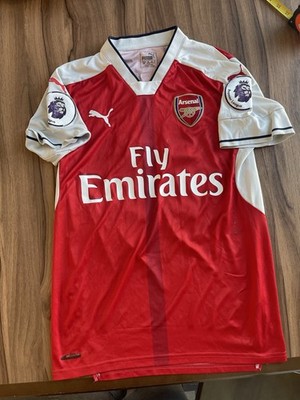 ARSENAL LONDON 2016 2017 HOME FOOTBALL SHIRT JERSEY PUMA 749712 sz S #11 OZIL