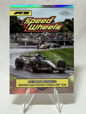 2025 Topps Chrome F1 George Russell Speed Wheels Refractor #75-MAMG