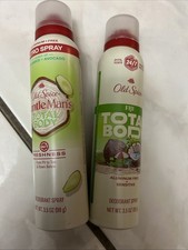 2X Old Spice Total Body Deodorant Spray Aluminum Free Sensitive 3.5oz Fiji Mixed