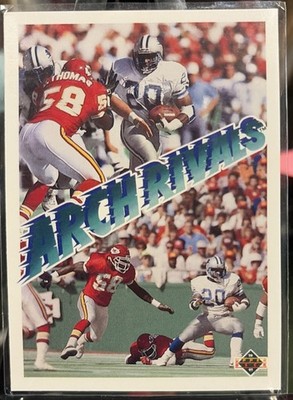 1991 Upper Deck Arch Rivals Barry Sanders/Derrick Thomas #656