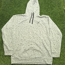 Gymshark Speckled Pullover Hoodie Womens Medium Gray Long Sleeve Logo Pocket