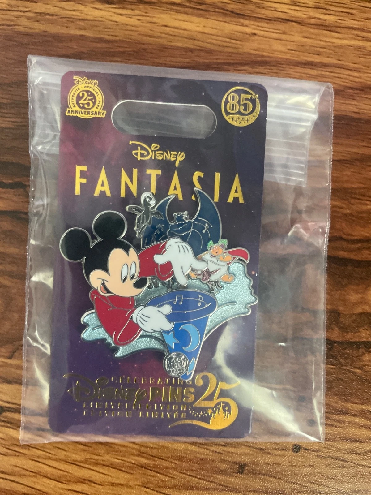 Disney World Sorcerer Mickey Hat Fantasia 85th Anniversary Pin LE 2025 Chernabog