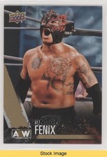 2021 Upper Deck AEW All Elite Wrestling Gold Rey Fenix #58 READ 1n14