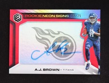 A.J. BROWN 2019 Elements Rookie Neon Signs Signatures RC (TITANS) #12 of 25 🔥🔥