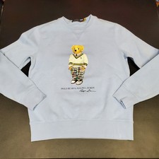 Polo Ralph Lauren Cardigan Bear Sweatshirt Size S 18x24