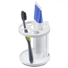 Metal Toothbrush Holder Stand for Bathroom: Stainless Steel Ventilated Organi...