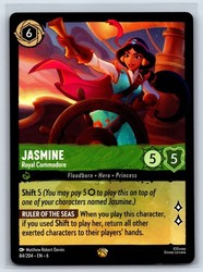 Disney Lorcana Jasmine - Royal Commodore 84/204 Azurite Sea Legendary