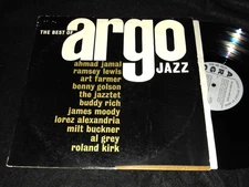 THE BEST OF ARGO JAZZ Sampler LP 50s Roland KIRK Art Farmer JAMES MOODY Clean