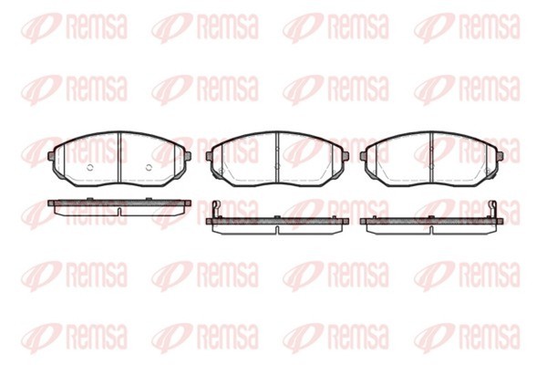 Remsa Bremsbelagsatz Scheibenbremse 1041.02 FüR Kia Sorento Jc 1 Crdi 4WD-image