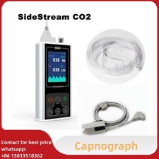 Sidestream Capnograph EtCO2 RESP SpO2 PR CO2 Patient Monitor Alarm NEW