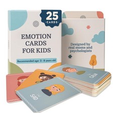 Emotion Flashcards   25 Emotion Cards for Kids. Help Toddlers Identify Emotio...